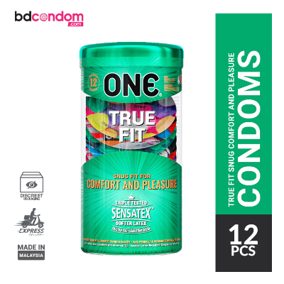 Picture of One TRUE FIT Snug Fit for Comfort and Pleasure 49mm Condom - 12pcs Jar(Malaysia)