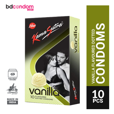 Picture of Kamasutra Vanilla Flavored Dotted Condom - 10Pcs Pack(India)