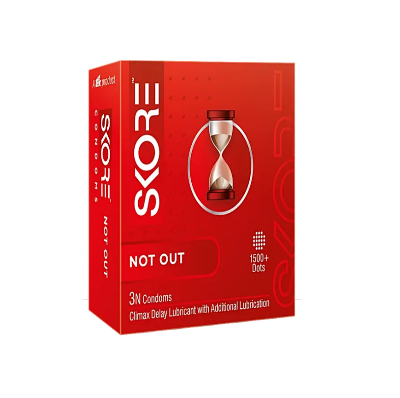 Picture of Skore Notout Climax Delay & 1500 + Dotted Condom - 3Pcs Pack(India)