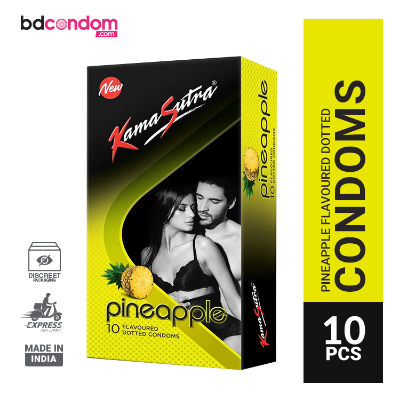 Picture of Kamasutra Pineapple Dotted Condom - 10PCS Pack