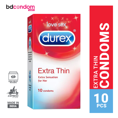 Picture of Durex Extra Thin Condom For Men - 10Pcs Pack(India)
