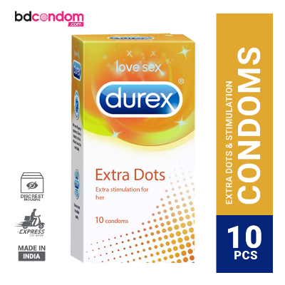 Picture of Durex Extra Dotted Condoms for Men - 10Pcs Pack(India)