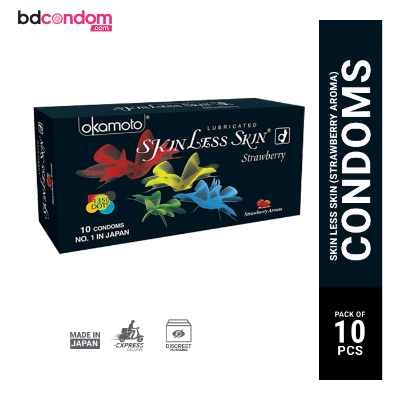 Picture of Okamoto Skinless Skin Strawberry Dotted Condom - 10Pcs Pack(Japan)