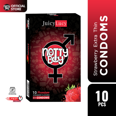 Picture of NottyBoy JuicyLucy Strawberry Flavoured Condom - 10Pcs Pack(India)