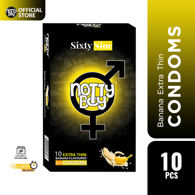 Picture of NottyBoy SixtyNine Banana Extra Thin Flavoured Condom - 10Pcs Pack(India)