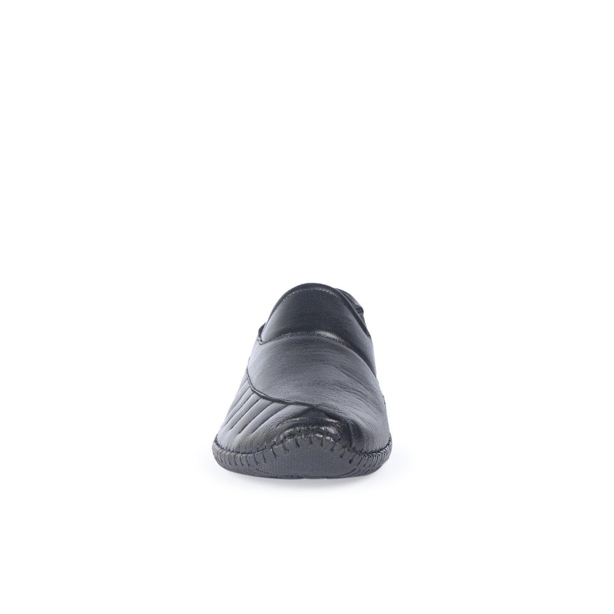 Picture of Black Leather Shoe For Men Black