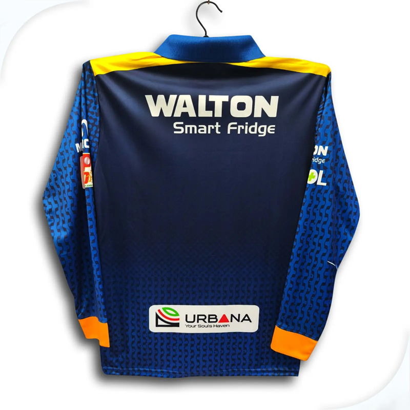 Picture of Dhaka Capaitals BPL Premium Cricket Jersey For Men - BPL Long Sleeve Collar Polo Jersey - Dhaka Jersey 2026