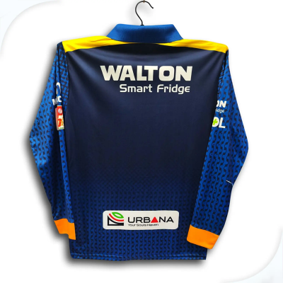 Picture of Dhaka Capaitals BPL Premium Cricket Jersey For Men - BPL Long Sleeve Collar Polo Jersey - Dhaka Jersey 2026