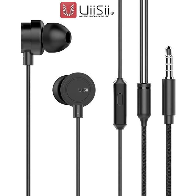 Picture of UiiSii HM13 Wired Noise Cancelling Dynamic Heavy Bass Music Metal In-ear with Mic Earphone - Headphone - Headphone
