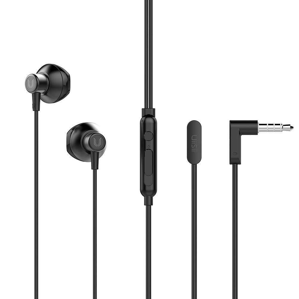 Picture of Uiisii Hm12 Half In-Ear Headset Metal Bass Music Earphone Wired Headphones With Mic And Pouch Bag - Headphone - Headphone - Ear Phone - Earphone - Headphone