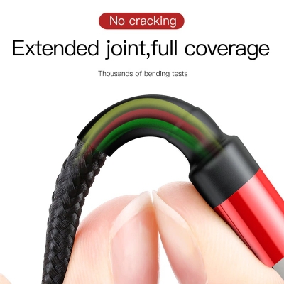 Picture of Baseus Durable Fast Charging USB to Lightning Cable – Nylon Braided Data Cable for iPhone/iPad (1Meter)