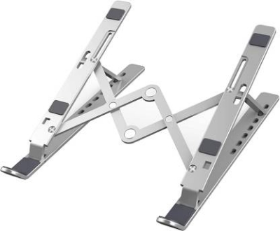 Picture of Aluminum Alloy Foldable Laptop Stand Adjustable Portable Folding Notebook Stand Foldable Laptop Stand - Laptop Table - Laptop Table