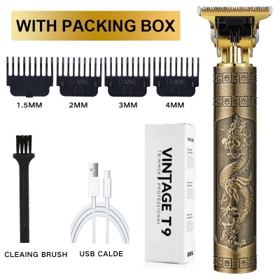 Picture of Vintage T9 Hair Cutting Machine Hair Trimmer Electric Hair Clippers Shaver Beard Trimmer Men Hair Cutting T Style Machine Rechargeable Hair Trimmer - Trimmer
