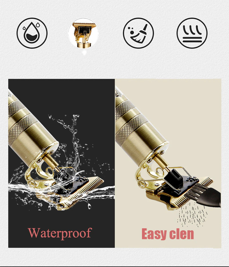 Picture of Vintage T9 Hair Cutting Machine Hair Trimmer Electric Hair Clippers Shaver Beard Trimmer Men Hair Cutting T Style Machine Rechargeable Hair Trimmer - Trimmer