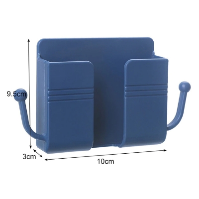 Picture of 1PCS Wall Mounted Organizer Box Punch Free TV Remote Control Storage Mounted Phone Plug Wall Holder