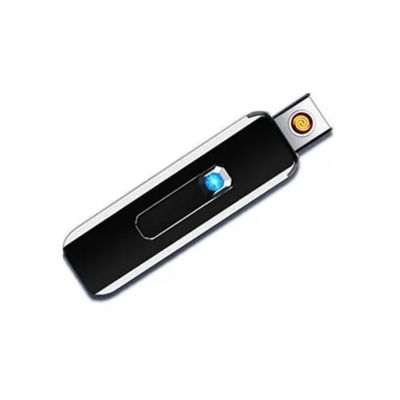 Picture of Portable Electronic Lighter USB Rechargeable Windproof Smoking Accessories Tools Multicolor Lighters Ultra-thin Men's Gifts