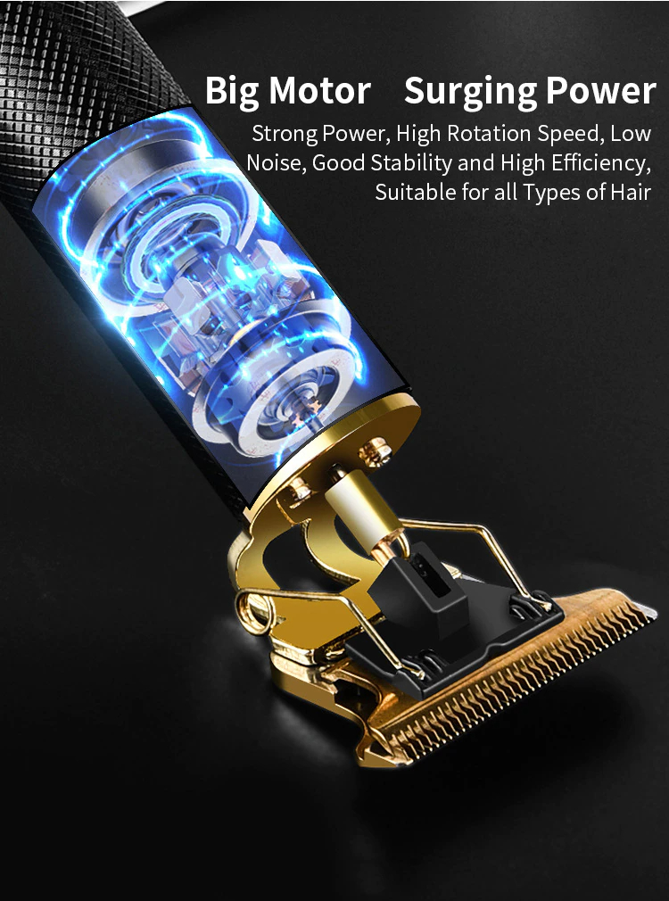 Picture of Hair Cutting Machine Hair Trimmer Electric Hair Clippers Shaver Beard Trimmer Men Hair Cutting T Style Machine Rechargeable Hair Trimmer