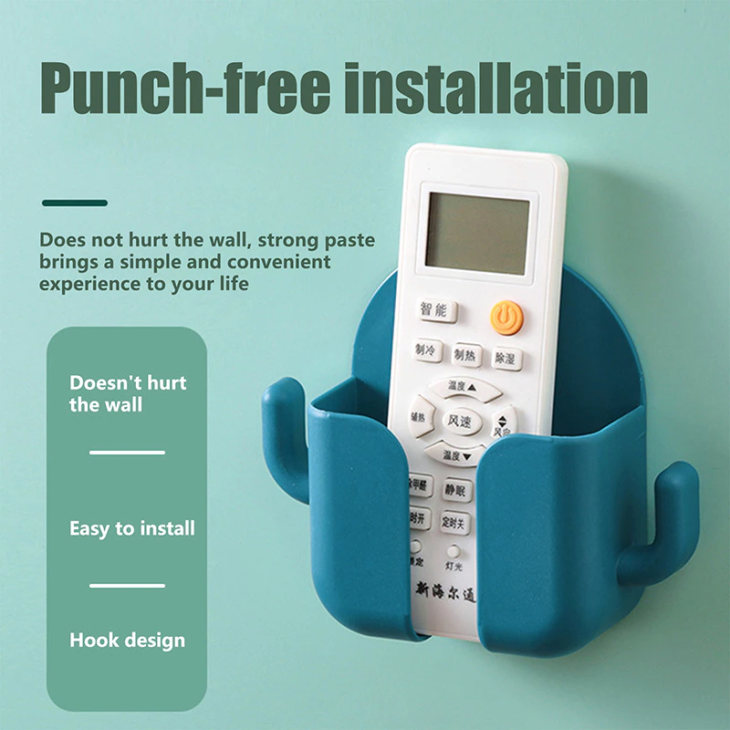 Picture of Multi-function Wall Mounted Organizer Holder, Storage Box, Remote Control, Mobile Phone Plug, Home Charging Shelf