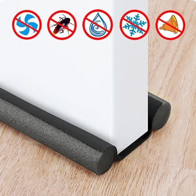 Picture of Windproof Seal Strip Draught Excluder Stopper Door Bottom Guard Double Protector Doorstop Dust-proof Blocker Sealer Soundproof