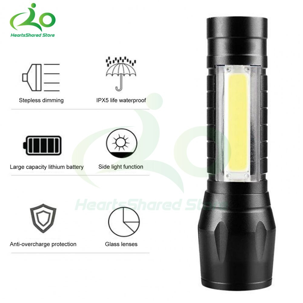 Picture of Geepas GP-009 Rechargeable Led Flashlight Torch Lamp