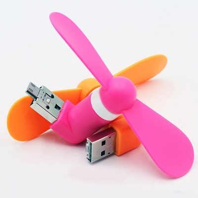 Picture of Creative USB Fan Flexible Portable Mini Fan USB LED Light Lamp For Power Bank Notebook Computer Summer Gadget