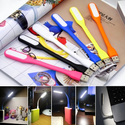 Picture of Creative USB Fan Flexible Portable Mini Fan USB LED Light Lamp For Power Bank Notebook Computer Summer Gadget