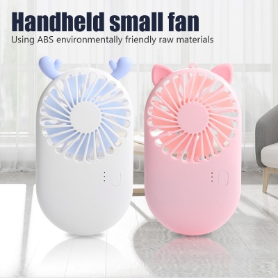 Picture of Summer 1Pc Cute Portable Mini Fan Handheld Usb Chargeable Desktop Fans 3 Mode Adjustable Summer Cooler For Outdoor Travel Office - Charger Fan