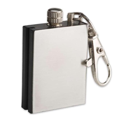 Picture of Gas Lighter Keyring with Kerosene Flame: Metal  Lighter in Compact Size Perfect Smoking Accessory Convenient Keyring Design