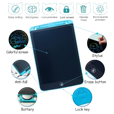 Picture of 12 Inch LCD Writing Tablet Drawing Board Kids Graffiti Sketchpad Toys Handwriting Blackboard Magic Drawing Boards Toy Gift