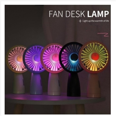 Picture of Mini USB Rechargeable Portable LED Lighting Fan