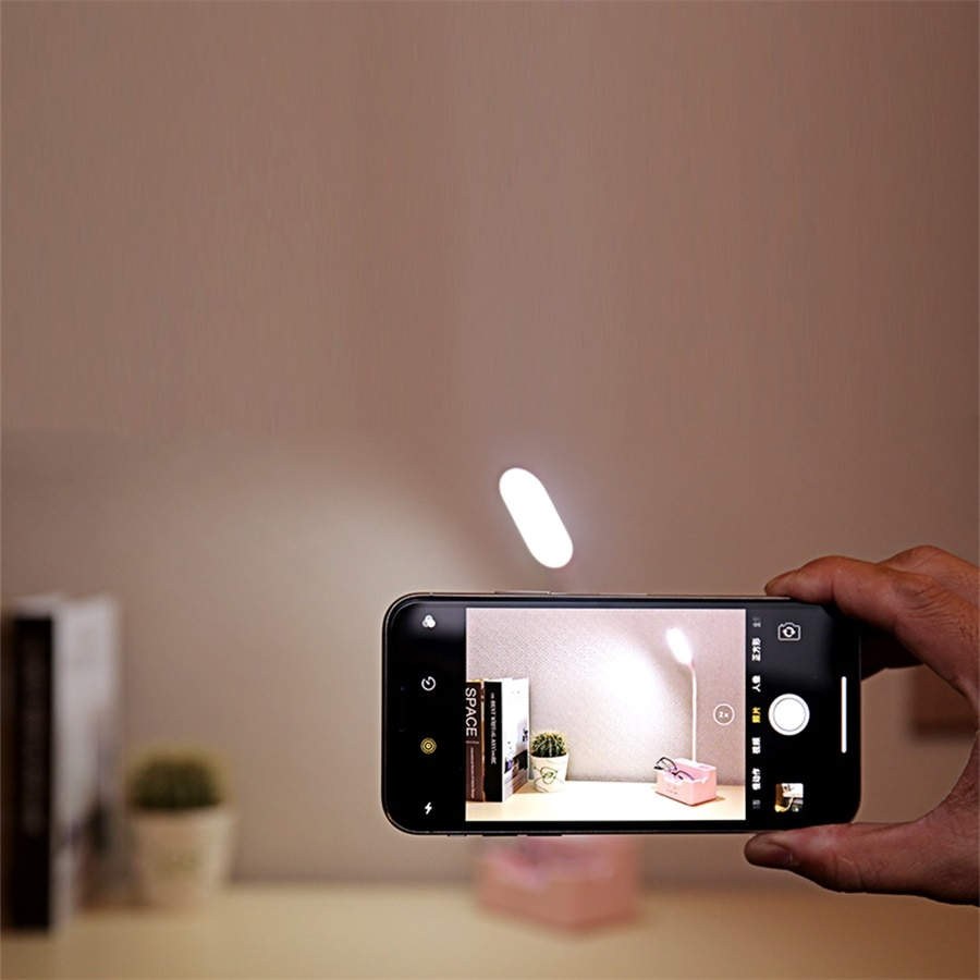Picture of Rechargeable Led Table Lamp Touch Dimmable Desk Lamp Eye protection Reading Light For Kid With Phone Hoder Pen Holder