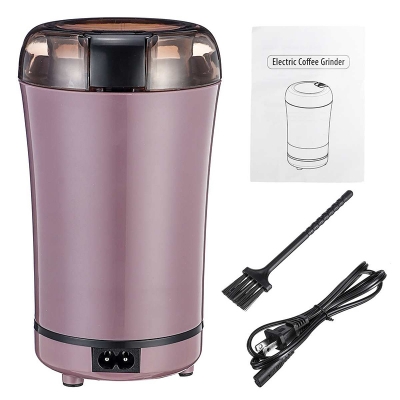 Picture of Mini Electric Coffee Grinder Powerful Cafe Grass Nuts Herbs Grains Pepper Tobacco Spice Flour Mill Coffee Beans Grinder Machine