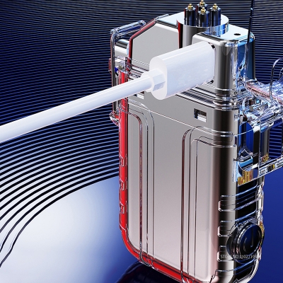 Picture of Waterproof Dual Arc Lighter With COB Light Type C Charge Outdoor Camping BBQ Survive Ignition Luminous Electric Pulse Lighter