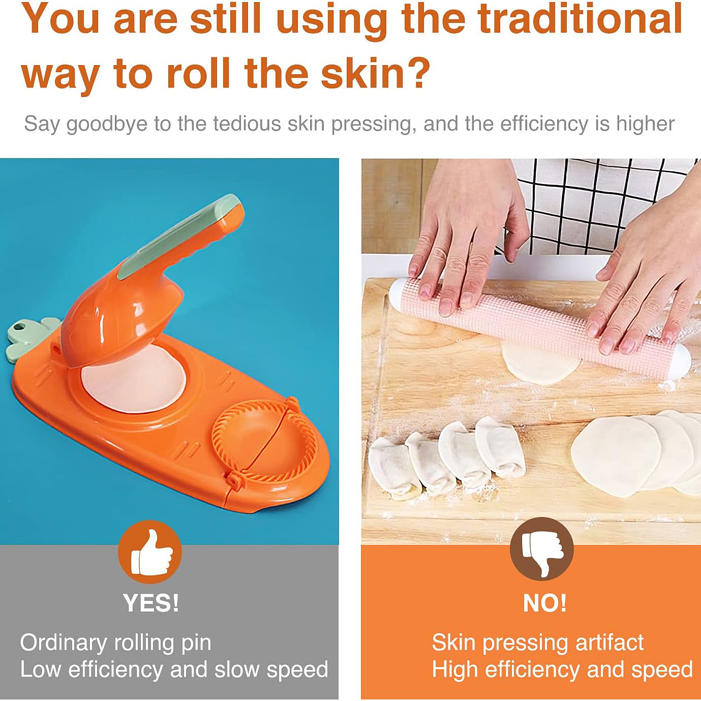 Picture of 2 in 1 magic cake maker -2 in1 dumpling maker diy kit wrapper presser manual Labor-machine kitchen gadgets mini size