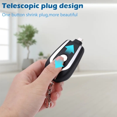 Picture of 1500mAh Portable Keychain Power Bank Fast Charging for Type C Phone Charger External Battery Pack for Emergency Power