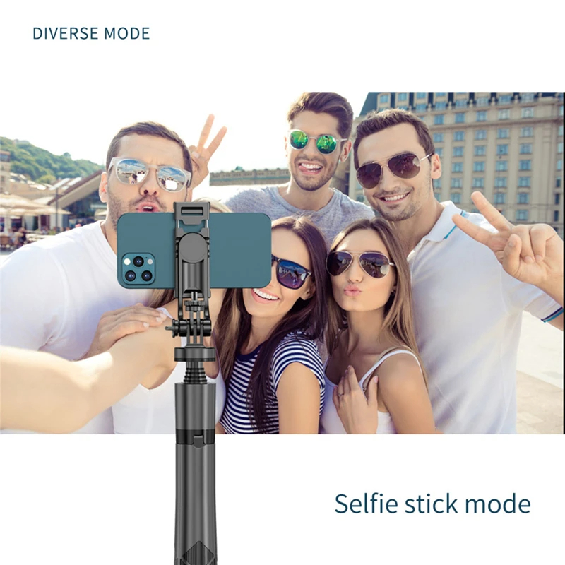 Picture of K28 Long Wireless Selfie Stick Tripod Stand Foldable Monopod With Remote shutter For Smartphones TIKTOK Shooting Live