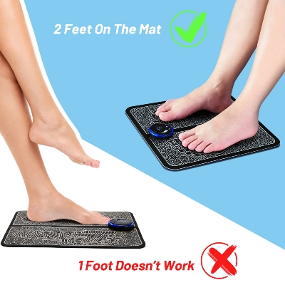 Picture of Electric EMS Foot Massager Pad Foldable Massage Mat Muscle Stimulation Relief Pain Relax Feet