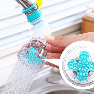 Picture of 360 Rotation Kitchen Sink Faucet Extender Spouts Sprayers Shower Tap Water Purifier Nozzle Purifier Bubbler Water Saving Filter