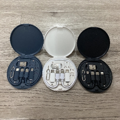 Picture of Data cable set storage box 60w fast charge data cable storage box Digital storage box mobile phone stand