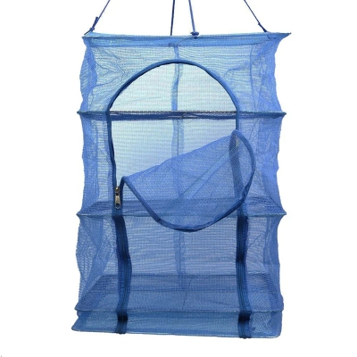 Picture of Foldable 4 Layers Drying Net Fish Net Drying Rack Hanging Vegetable Fish Dishes Dryer Net 35 X 35 X 65cm PE Hanger Fish Net-D Shop