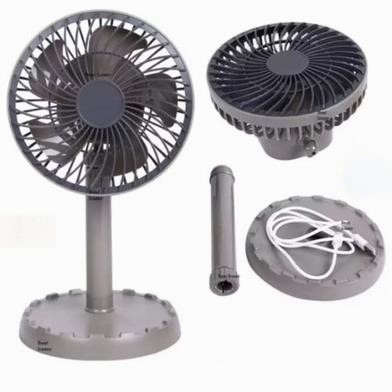 Picture of New JYSUPER JY-2218 Professional Rechargeable Portable Mini Table Fan Strong Wind Left to Right Oscillating Angle 45 Degrees-D Shop