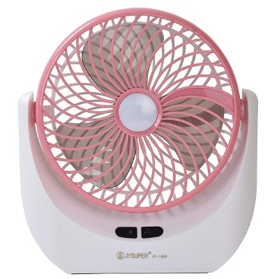 Picture of JY-SUPER Rechargeable USB Mini Desktop Table Fan with LED Light - JY-1880