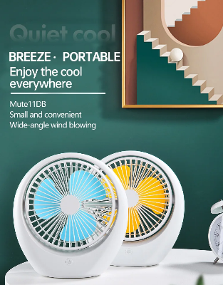 Picture of 6 in 1 Mini Fan Usb Rechargeable Home Camping Adjustable Portable Fans-D Shop