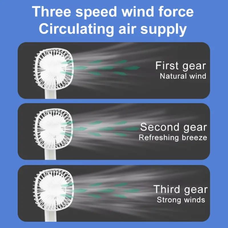 Picture of 3 in 1 Iceable  Portable Mini Handheld USB Charging Fan, Desktop Outdoor Travel Handheld Night Light-D Shop