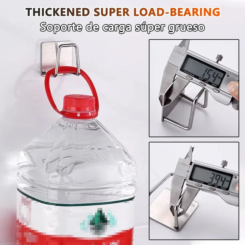 Picture of D Shop 1/2/4pcs Kitchen Sponges Holder Stainless Steel Sink Sponges Drain Self Adhesive Storage Holder Wall Hooks Kitchen Tool