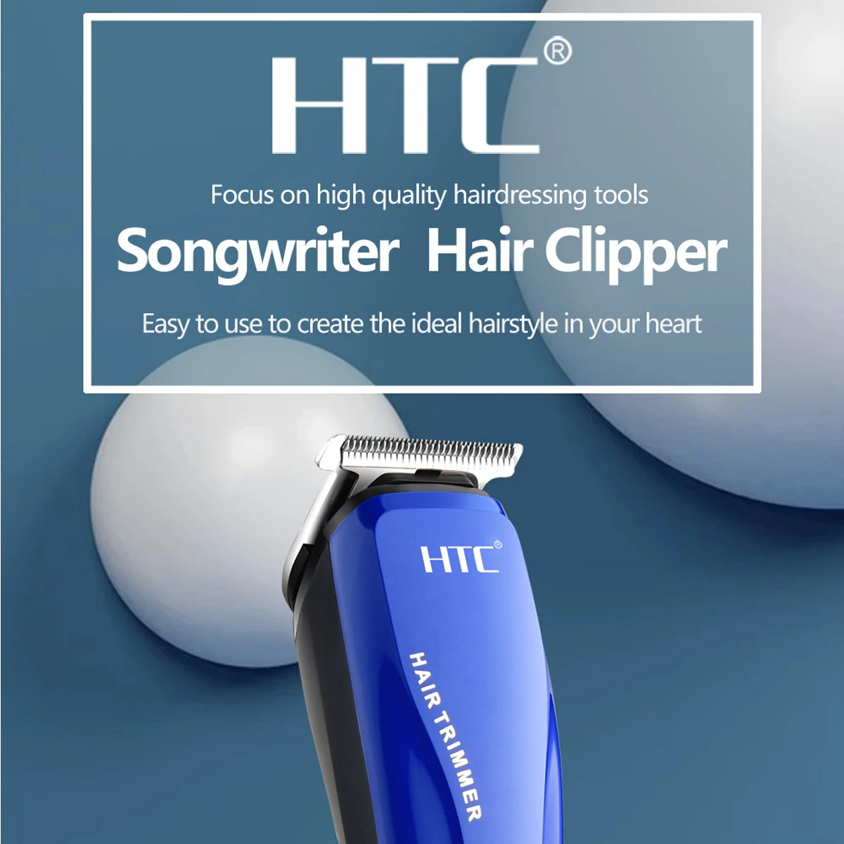 Picture of D Shop HTC At-528 Hair Trimmer Barber Hair Clipper Cordless Hair Cutting Machine Beard Trimmer Shaving Machine Wireless Electric Razor Shaver