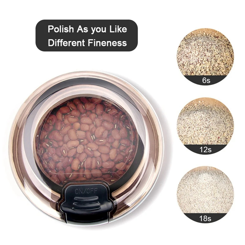 Picture of D shop Coffee Beans Mill Coffee And Grains Grinder Powerful Motor Easy To Use Noiseless Stainless Steel Chamber Grinder For Coffee