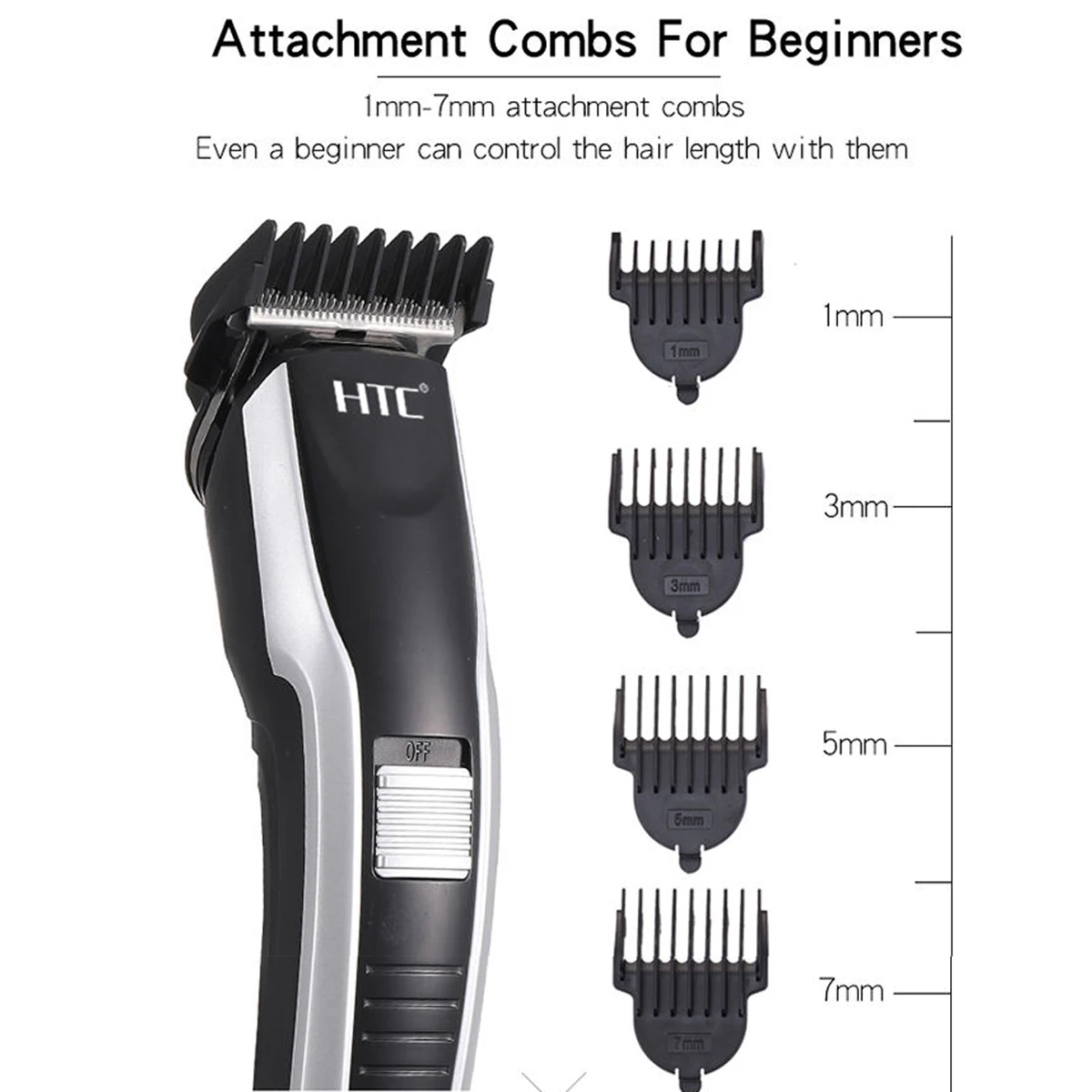 Picture of HTC Hair Cutting Machine Haircut Machine Electric Hair Clipper Professional Hair Trimmer For Men Barber With Wire EU Plug-D Shop