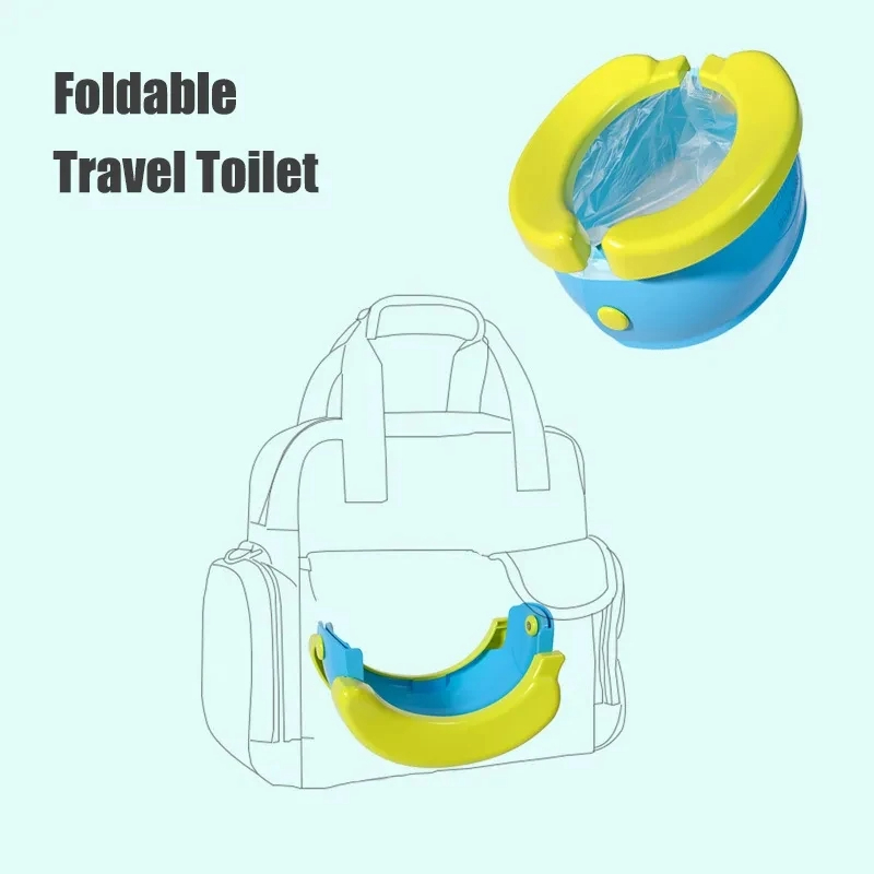 Picture of Travel Potty Baby Foldable Portable Toilet Seat, Training Toilet Seat for Boys Girls Toddler, Novelty Yellow Banana Baby Comfy WC Potty Chair-D Shop