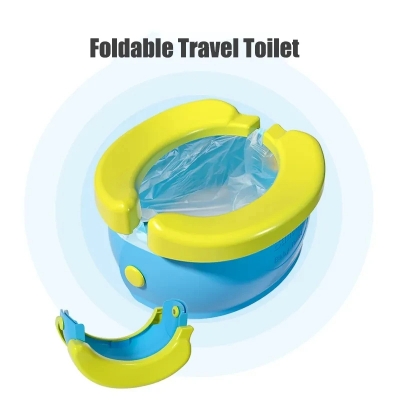 Picture of Travel Potty Baby Foldable Portable Toilet Seat, Training Toilet Seat for Boys Girls Toddler, Novelty Yellow Banana Baby Comfy WC Potty Chair-D Shop